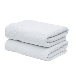 Splash Ultra-Soft Zero Twist 100% Ring Spun Cotton Bath Towel Set - Reversible, 550 GSM, Breathable, Lightweight, Highly Absorbent Towels for Bathroom - 1 of 4