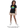Rainbow Striped Easter Peep Women's Loose T-Shirt Black - 3 of 4