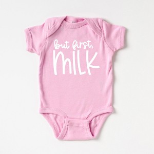 The Juniper Shop But First Milk Baby Bodysuit - 1 of 2