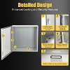 Electrical Distribution Box with Hinged Cover, Panel Box with Waterproof & Dustproof Enclosure, Indoor Outdoor Junction Box with Mounting Plate - 4 of 4