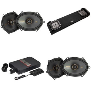 Kicker F-Series Super Duty 17-UP Crew Cab Audio Upgrade, LX 5 Ch Amp, Speaker Upgrade & Vehicle Specific Dual 10" Solobaric Enclosure - 1 of 4