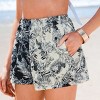 Women's Tropical Floral Print Beach Cover Up Shorts - Cupshe - 4 of 4