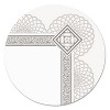 Southworth Premium Certificates White Spiro Silver Foil Border 66 lb  8 5 x 11 15/Pack CTP2W - 3 of 4