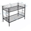 NicBex Twin/Twin Sturdy Metal Bunk Beds With Optional Trundle,Safety Guardrails&Ladder,Junior Bunk Bed Platform for Bedroom,250/350lbs Max - 3 of 4