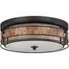 Quoizel Lighting Laguna 3 - Light Flush Mount in  Renaissance Copper - 3 of 4
