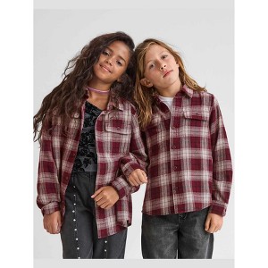 The Children's Place Boys Long Sleeve Plaid Flannel Button Up Shirt - 1 of 4