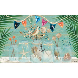 Briarwood Lane Doormat 30x18 Indoor Outdoor Coastal Mason Jar Summer For Summer Doormat - 1 of 4
