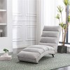 NicBex Linen Accent Chair Modern Massage Recliner with Remote Control Electric Massage Recliner with 5 Massage Modes for Bedroom,Living Room - 3 of 4