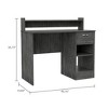 NicBex 40.2 Inch Computer Home Office Desk with 2 Open Shelves and 1 Drawer for Study Room,Bedroom and Office - 3 of 4