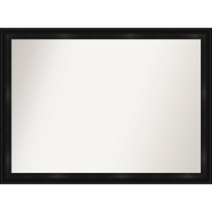 42" x 31" Non-Beveled Grand Narrow Bathroom Wall Mirror Black - Amanti Art: Modern Rectangular, Polystyrene Frame - 1 of 4