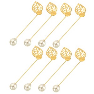 Unique Bargains Metal DIY Women's Clothing Dress Leaf Sewing Brooch Pin 20 Pcs - 1 of 4