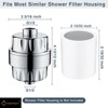 BRIGHT SHOWERS Replacement Shower Filter Cartridge for Hard Water, Multi-Stage Filter Removes Chlorine, Fluoride, Heavy Metals - 4 of 4