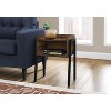 Accent Table Side End Nightstand Lamp Living Room Bedroom Brown Laminate Black Metal Contemporary Modern - 2 of 4