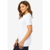 Jessica London Women's Plus Size Fine Gauge Crewneck Shell - 4 of 4