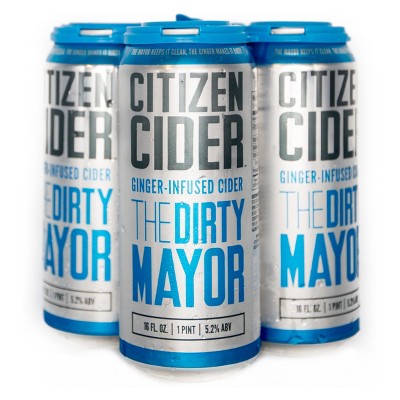 Citizen Dirty Mayor Hard Cider - 4pk/16 fl oz Cans