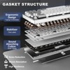 MaseiKar AL68 Wireless Mechanical Keyboard,60% Layout ,QMK/VIA Software,Gasket Mounted,Hot Swappable,RGB Backlit,BT/2.4G/USB-C - 3 of 4