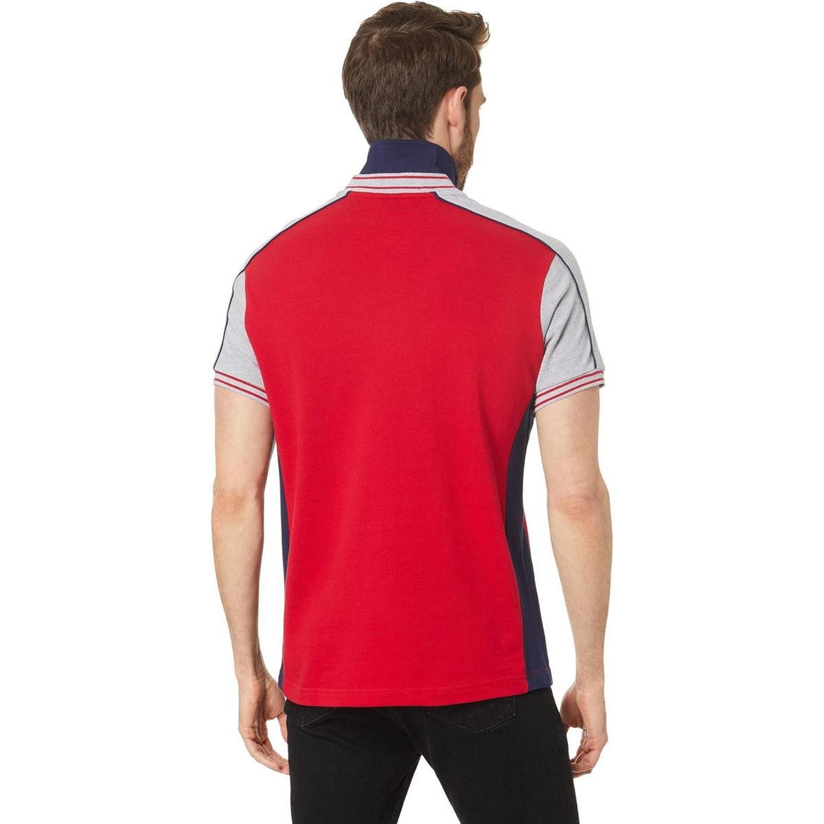 U.S. Polo Assn. Men's Slim Fit Double Collar Pique Polo Shirt - thumbnail 5