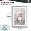 Stupell Industries Cute Winter Owl Framed Print Under Glass Art - 4 of 4