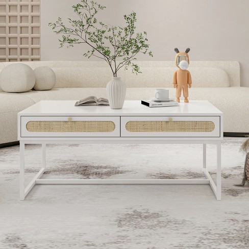 Target rattan best sale coffee table