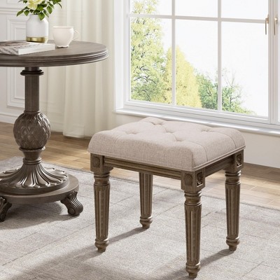 Button-tufted Entryway Bedroom Dining Bench-upholstered Bench For ...