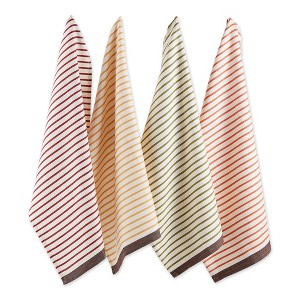 Design Imports Harvest Prep Stripe Woven Dishtowel (Set Of 4) - 1 of 4