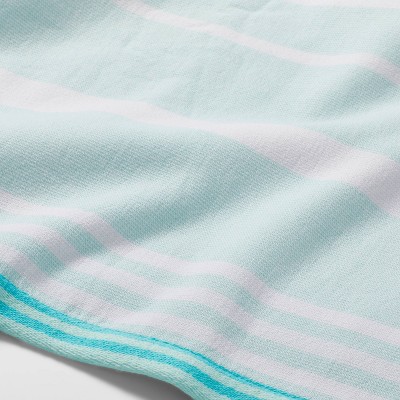 Striped Sand Resist Beach Towel Blue - Sun Squad&#8482;_1