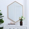 Elegant Lighting Metal frame hexagon mirror 24 inch in Brass - 2 of 4