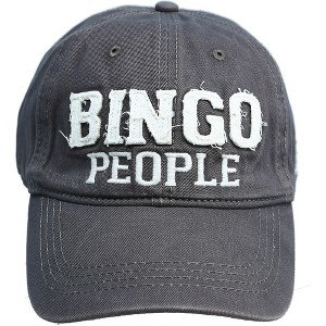 Pavilion Gift Company - Bingo People - Dark Gray Adjustable Hat - Hats - 1 of 4