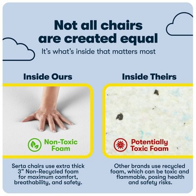 Sculpted High Back Black Bonded Leather Executive Swivel Chair