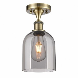 Bella - 1 Light Semi-Flush Mount In Industrial Style-10.75 Inches Tall and 5.5 Inches Wide - 1 of 1