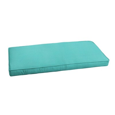 Sunbrella 60x18x2 Indoor/Outdoor Corded Bench Cushion Denim Blue