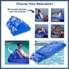 Aqua Leisure Premium Convertible Recliner Water Floats and Inflatables - Pineapple/Hibiscus Royal Blue - 3 of 4