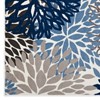 Modway Calithea Vintage Classic Abstract Floral 5x8 Area Rug - Blue, Brown and Beige,  100% Soft Heat-Set Polypropylene ,  Tight Low Pile Weave - 2 of 4