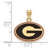 Black Bow Jewelry 14k Yellow Gold Plated Sterling Silver Georgia Bulldogs NCAA Small Pendant - 2 of 3