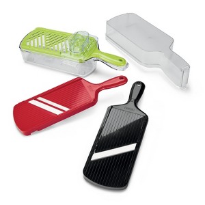 Kyocera 6 Piece Easy Slice Adjustable Slicer, Julienne, & Mandoline Set - 1 of 2