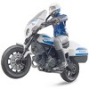 Bruder bworld Scrambler Ducati Motorbike with Policeman - 2 of 4