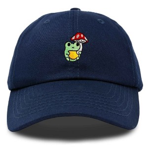 Dalix Mushroom Frog Unicorn Embroidered Cotton Dad Hat Baseball Cap Adjustable Mens Womens - 1 of 4