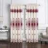 RT Designer Collection Betsy Macrame Rod Pocket Curtain Panel 52" x 84" Burgundy - 2 of 4