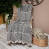 Parkland Collection,Shelly Transitional Beige 52" X 67" Woven Handloom Throw - 2 of 4