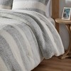 Gracie Mills Wilcox Farmhouse Stripe Faux Shearling Comforter Set - 4 of 4