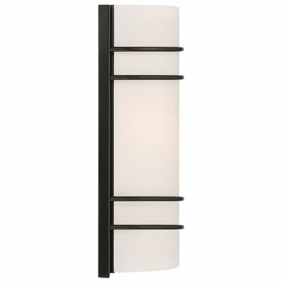 Matte Black Outdoor Dimmable Cylinder LED Wall Sconce