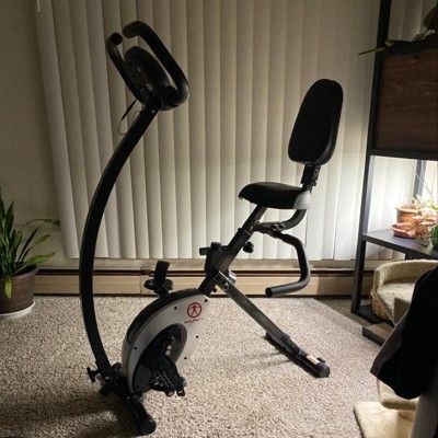 Marcy foldable upright discount exercise bike review