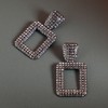 SOHI Women's Crystal Silver Party Drop Earrings - 2 of 4