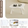 NicBex Cream White Coffee Table with Cloud Shape,Funky Minimalist Tea Table,Center Table for Living Room - 4 of 4