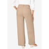 Jessica London Women's Plus Size Stretch Cotton Chino Wide-Leg Trouser - 3 of 4