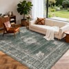 Area Rugs for Living Room Floral Vintage Soft Non Slip Machine Washable Distressed Vintage Rug for Bedroom Dining Room - 4 of 4
