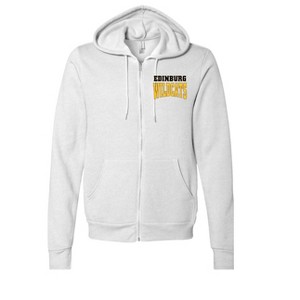 Adult Edinburg High School Wildcats Name Full-Zip Fleece Hoodie