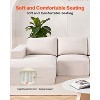 VEVOR Modular Sectional Sofa, U Shaped Modular Sofa with Chaise,with High Rebound Sponge and Density, Upholstered Corduroy Couch with Cushion, Beige - 3 of 4