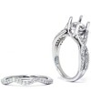 Pompeii3 3/4ct Twist Engagement Ring Set 14K White Gold - 3 of 4