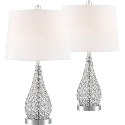 set of 2 bedside lamps